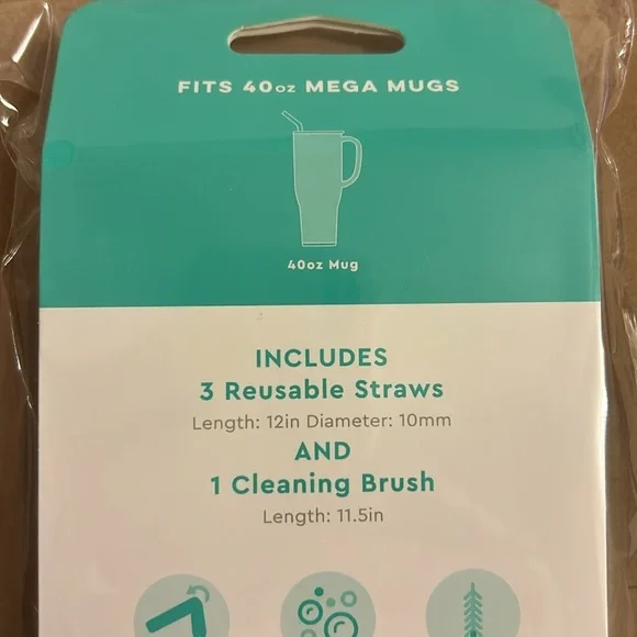 Swig Straw Set with Flexible Silicone Tips - Picture 4 of 5